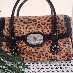 U.S. Polo Assn. Purse - Leopard Print